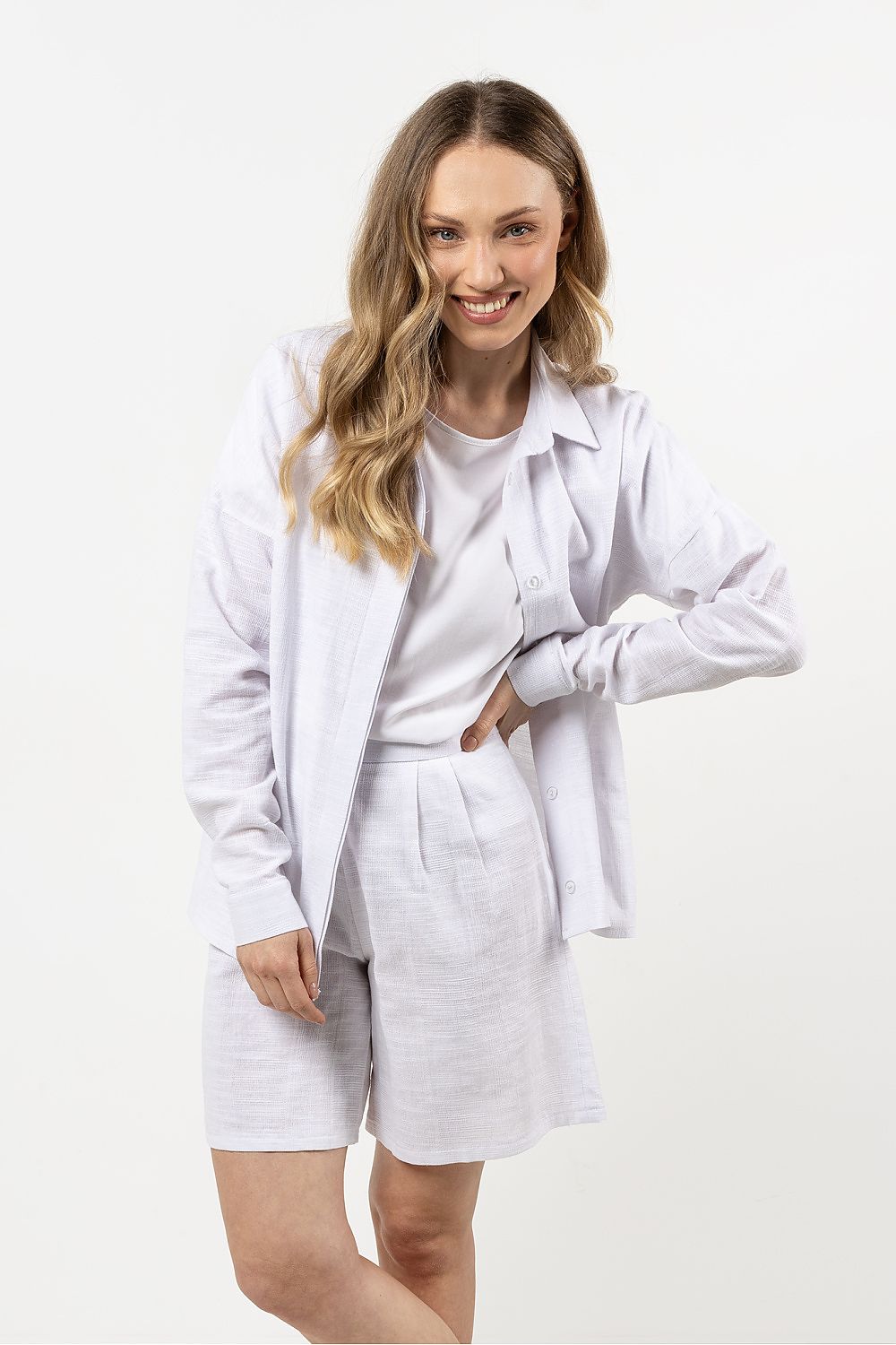  Camicia a manica lunga  model 212189 awama 