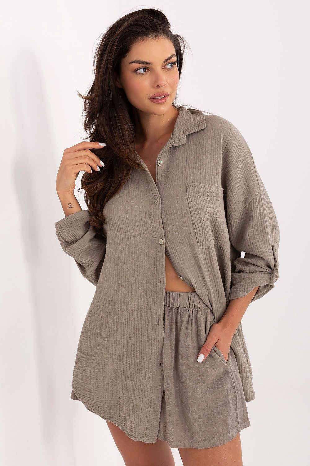  Camicia a manica lunga  model 215497 Italy Moda 