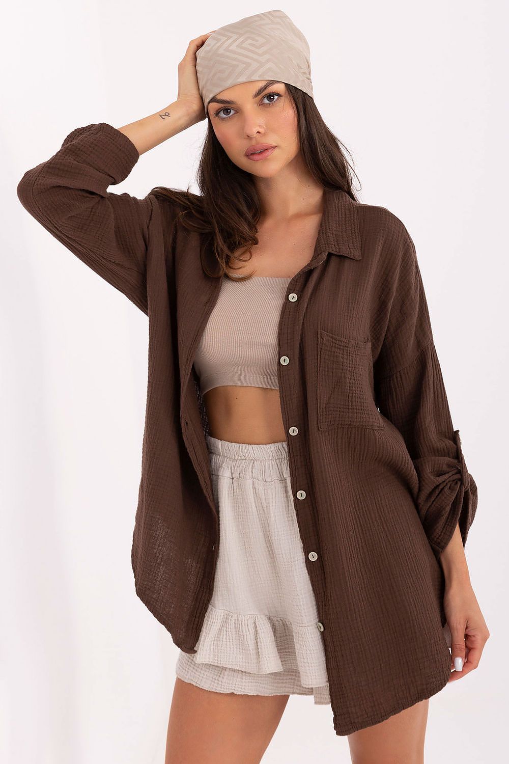  Camicia a manica lunga  model 215499 Italy Moda 