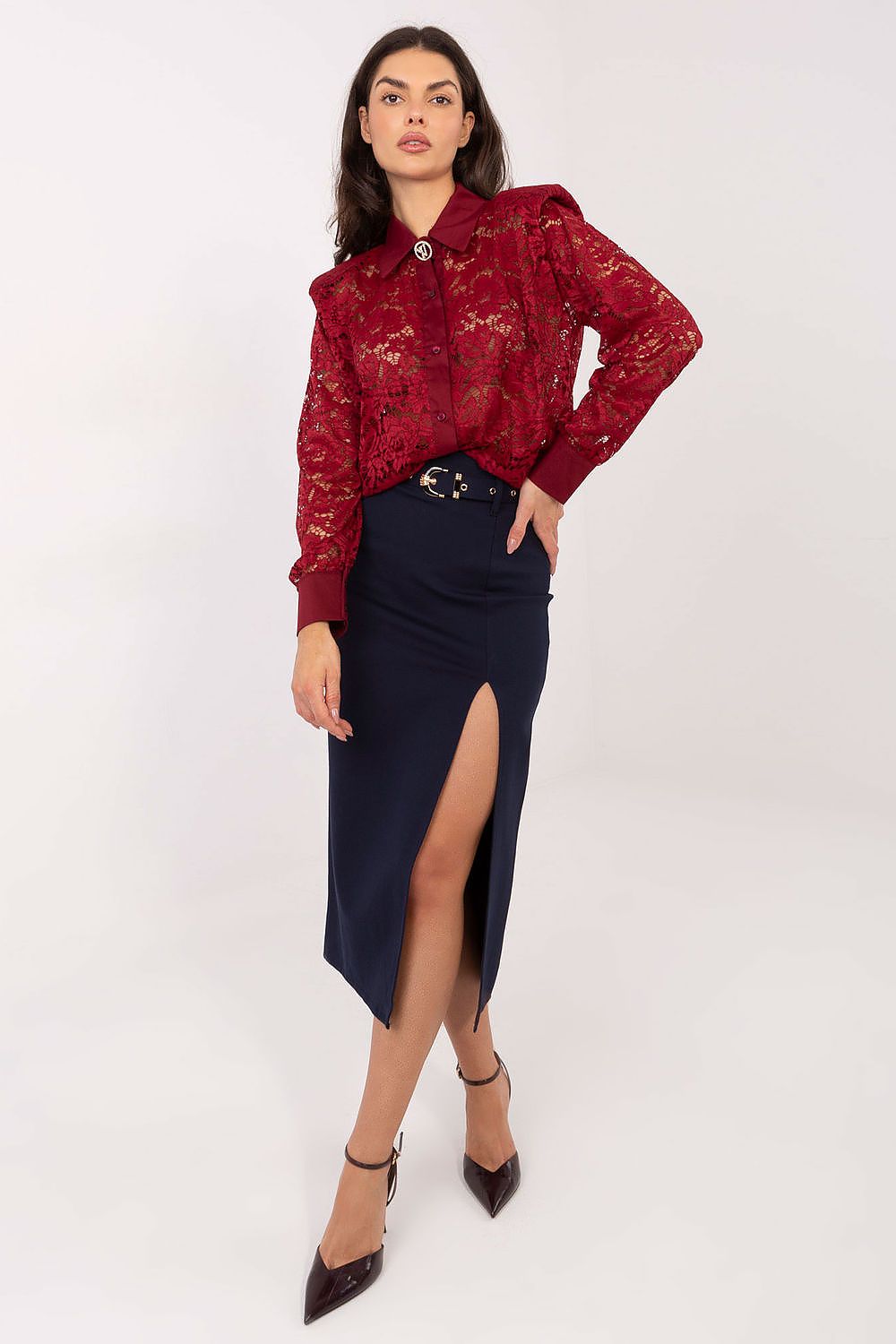  Camicia a manica lunga  model 222319 Italy Moda 